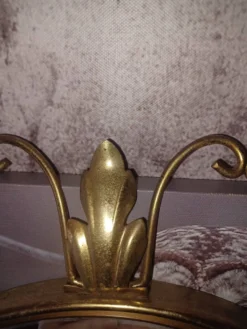 Miroir Soleil Convexe Vintage par Deknudt – Style Hollywood Regency – Année