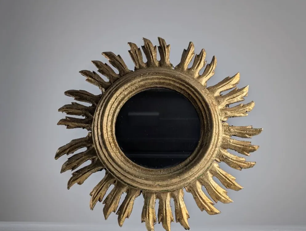 Miroir soleil doré, années 1960