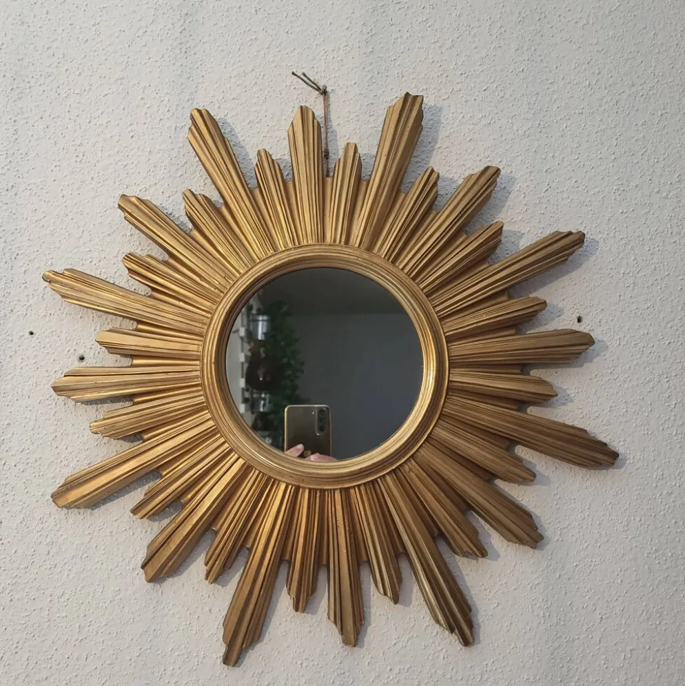 Miroir soleil, made in Italie, 1960, 70, vintage