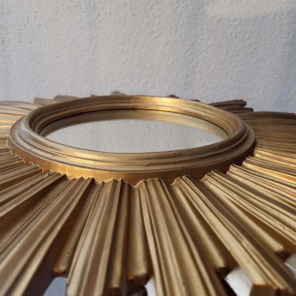Miroir soleil, made in Italie, 1960, 70, vintage