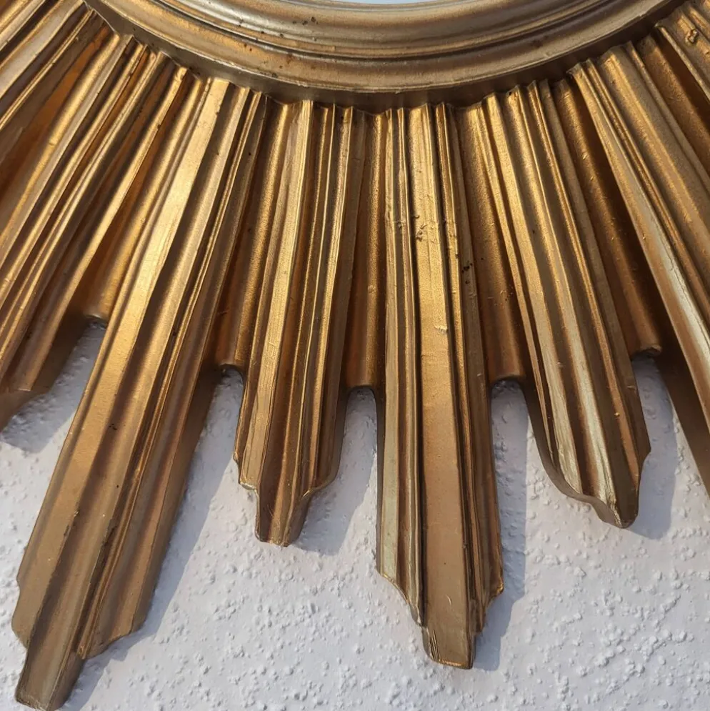 Miroir soleil, made in Italie, 1960, 70, vintage