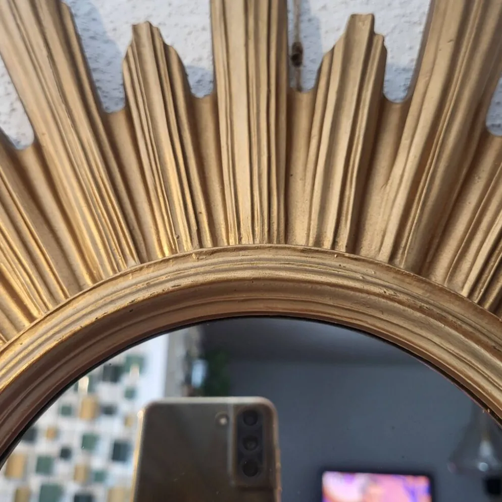Miroir soleil, made in Italie, 1960, 70, vintage