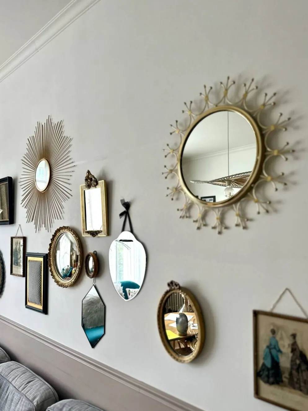 Miroir soleil vintage