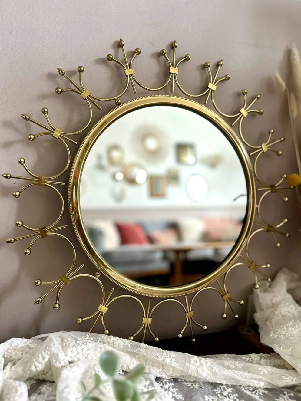 Miroir soleil vintage