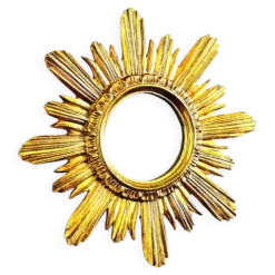 Miroir soleil Wenz en bois doré, Allemagne, 1960s