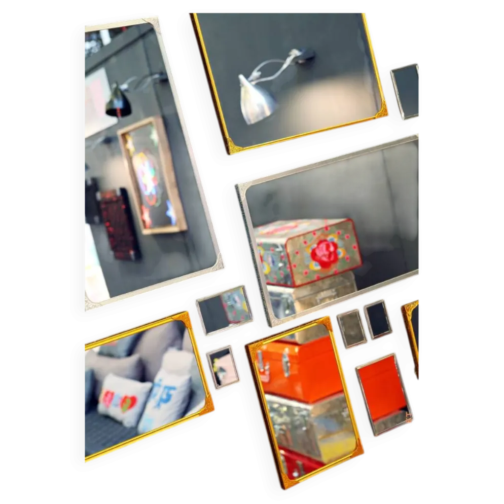 Miroirs réalisés à partir de matériaux recyclés