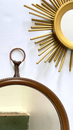 2 miroirs soleil vintage