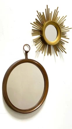 2 miroirs soleil vintage