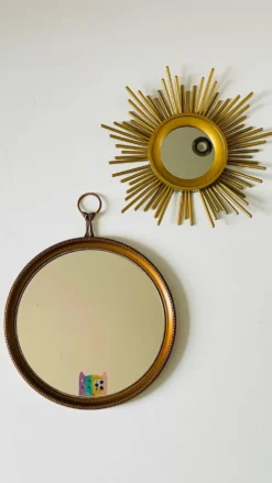2 miroirs soleil vintage