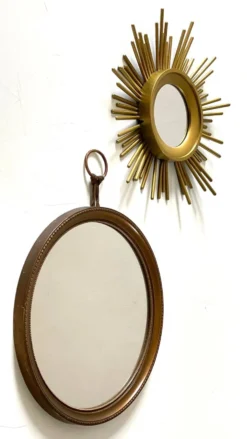 2 miroirs soleil vintage