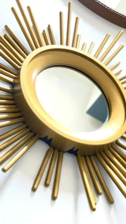 2 miroirs soleil vintage
