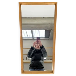 Miroir trapèze années 60 style scandinave 82 x 45 cm