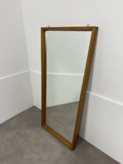 Miroir trapèze années 60 style scandinave 82 x 45 cm