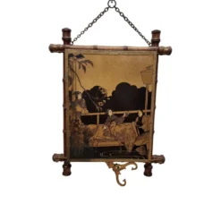 Miroir triptyque ancien de style japonais