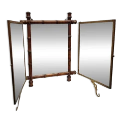 Miroir triptyque ancien de style japonais