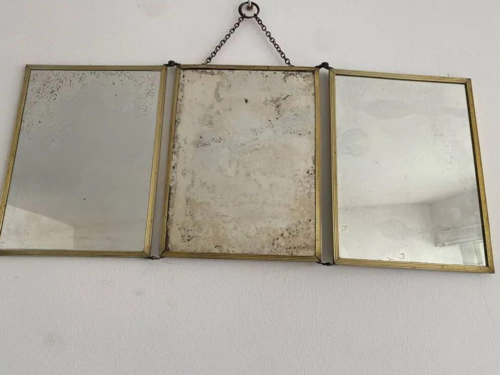 Miroir Triptyque antique
