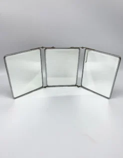 Miroir triptyque biseauté