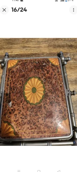 Miroir triptyque 1900 biseauté Barbier