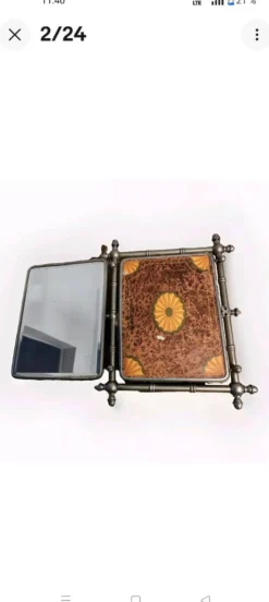 Miroir triptyque 1900 biseauté Barbier