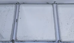 Miroir triptyque chrome patine début XXème
