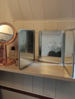Miroir triptyque de barbier