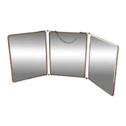 Miroir triptyque de barbier