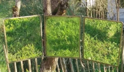 Miroir triptyque de barbier
