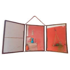 Miroir triptyque de barbier