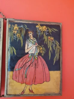 Miroir triptyque de barbier