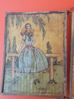 Miroir triptyque de barbier