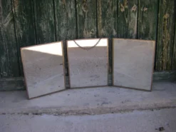 Miroir triptyque de barbier