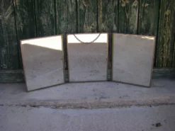 Miroir triptyque de barbier