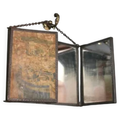 Miroir triptyque de barbier, Art Nouveau, circa 1900