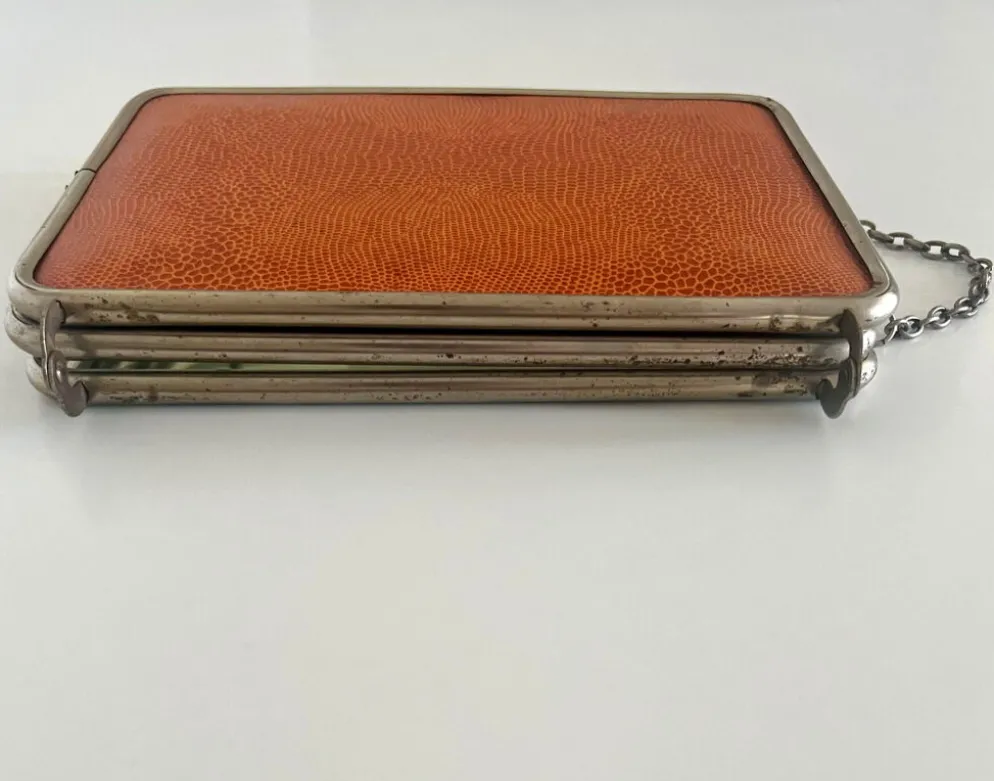 Miroir triptyque de barbier ancien Art Déco années 1920/30 – gainage o