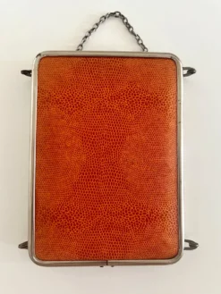 Miroir triptyque de barbier ancien Art Déco années 1920/30 – gainage o