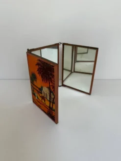 Miroir triptyque de barbier orientaliste, 1920