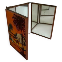Miroir triptyque de barbier orientaliste, 1920