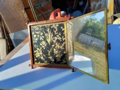 Miroir Triptyque 1876 : L.B