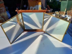 Miroir Triptyque 1876 : L.B