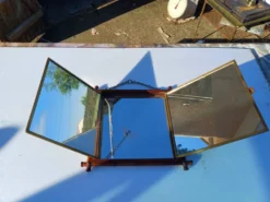 Miroir Triptyque 1876 : L.B
