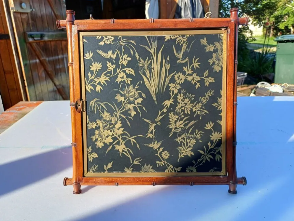 Miroir Triptyque 1876 : L.B