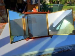 Miroir Triptyque 1876 : L.B