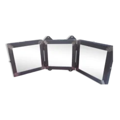 Miroir triptyque métal