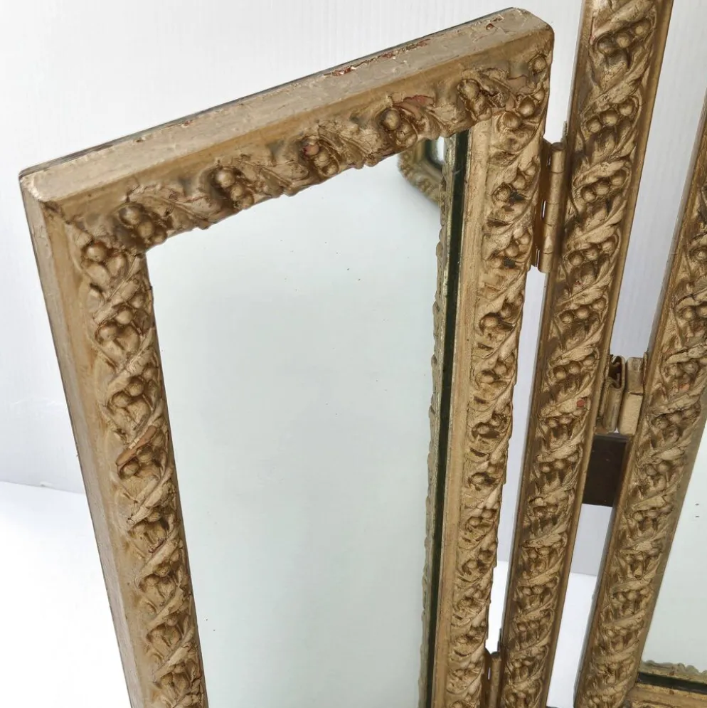 Miroir triptyque vintage 1950