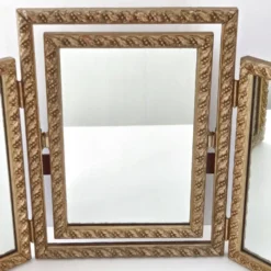 Miroir triptyque vintage 1950