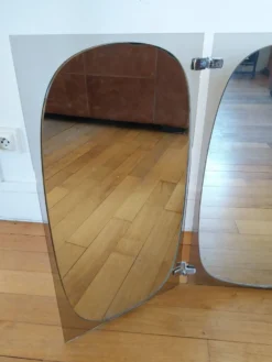 Miroir tryptique Fontana arte vintage