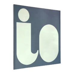 Miroir typographique IO par Giuseppe Raimondi, années 1970