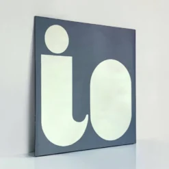 Miroir typographique IO par Giuseppe Raimondi, années 1970