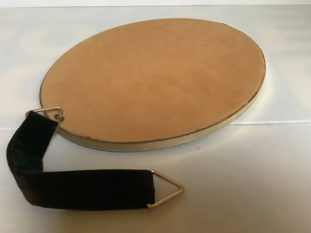 Miroir velours marron vintage