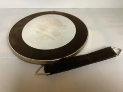 Miroir velours marron vintage